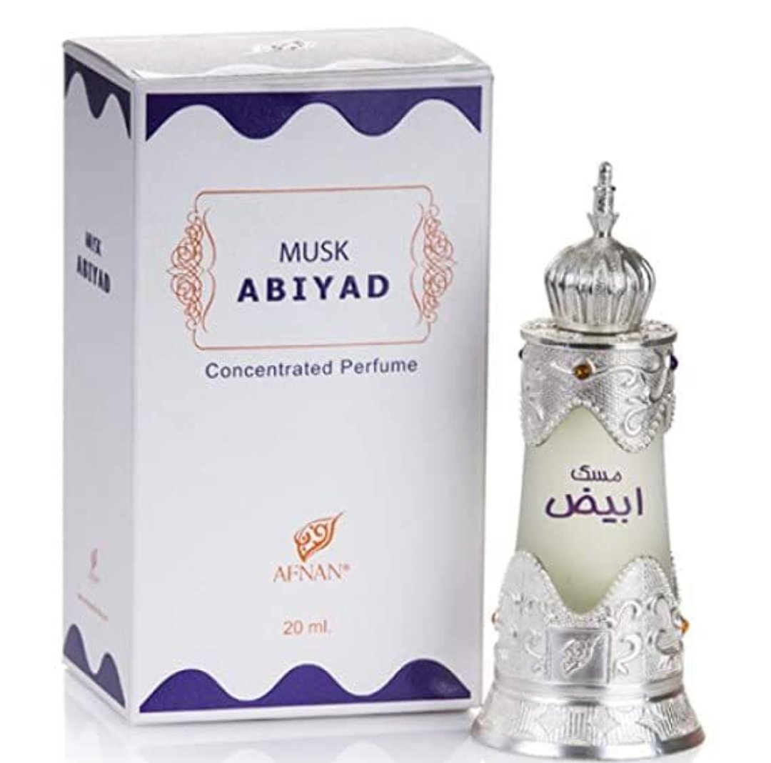 Afnan Musk Abiyad Huile De Parfum Concentrée Unisexe 20ml