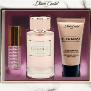 Coffret ELEGANZA. Eau de parfum -Floral fruité- 3 produits